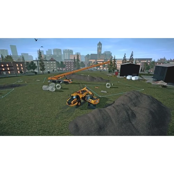 Astragon Construction Simulator 4, Nintendo Switch Spiel mit über 80 Fahrzeugen, 100 Bauaufträgen und Multiplayer-Modus für 2 Spieler – Bild 4
