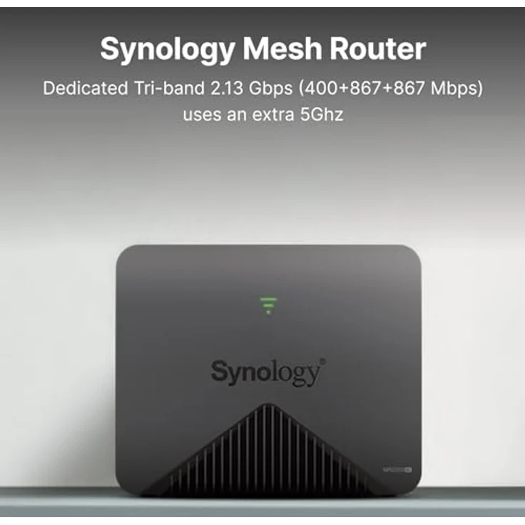 Synology Mesh Router MR2200ac, MR2200AC, Tri-Band WLAN-System mit umfangreichen VPN-Funktionen, schwarz – Bild 2