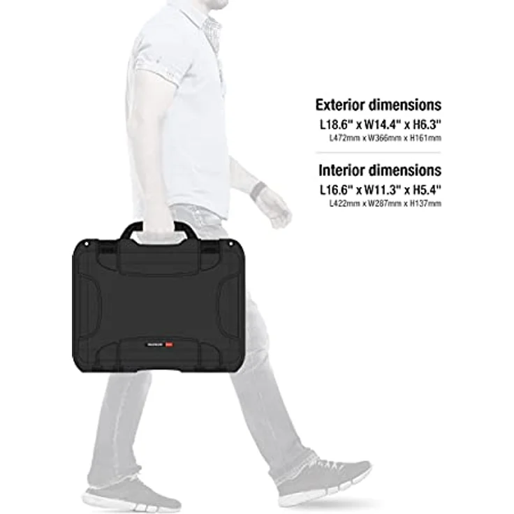 Nanuk 923, Fotokoffer (16.70 l) mit TSA-Verriegelung, wasser- und staubdicht, schwarz – Bild 7