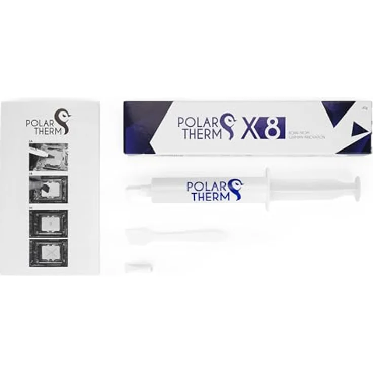 Polartherm X-8 Wärmeleitpaste für CPU & GPU, 40 Gramm, mit Auftragshilfe, hohe Wärmeleitfähigkeit, lange Haltbarkeit, sichere Anwendung, nicht leitend, von Polartherm – Bild 5
