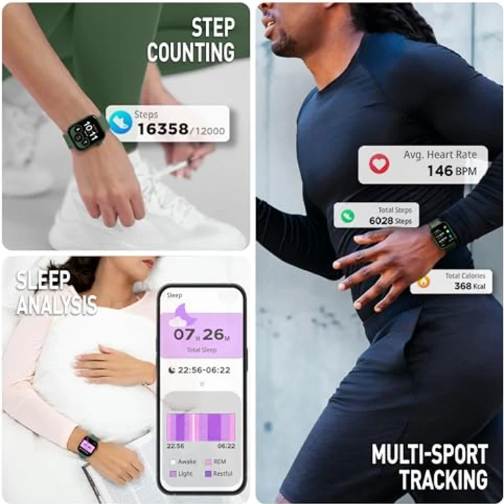 Reflex Active Smart Watch Series 40, AMOLED-Display, grüne Aluminium-Lünette – Bild 3