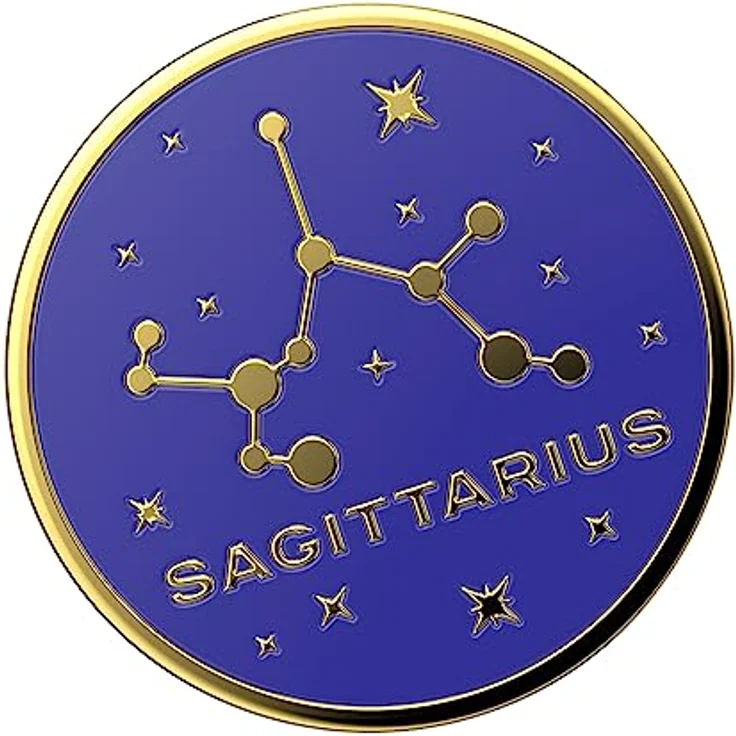 PopSockets: PopGrip - Ausziehbarer Sockel und Griff mit einem Austauschbarem Top für Smartphones und Tablets - Enamel Zodiac Sagittarius – Bild 3