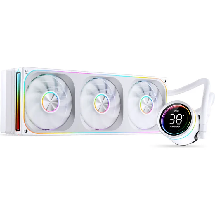 Jonsbo TH-360 AiO Wasserkühlung, 360-mm-Radiator, ARGB, weiß, kompatibel mit AMD und Intel