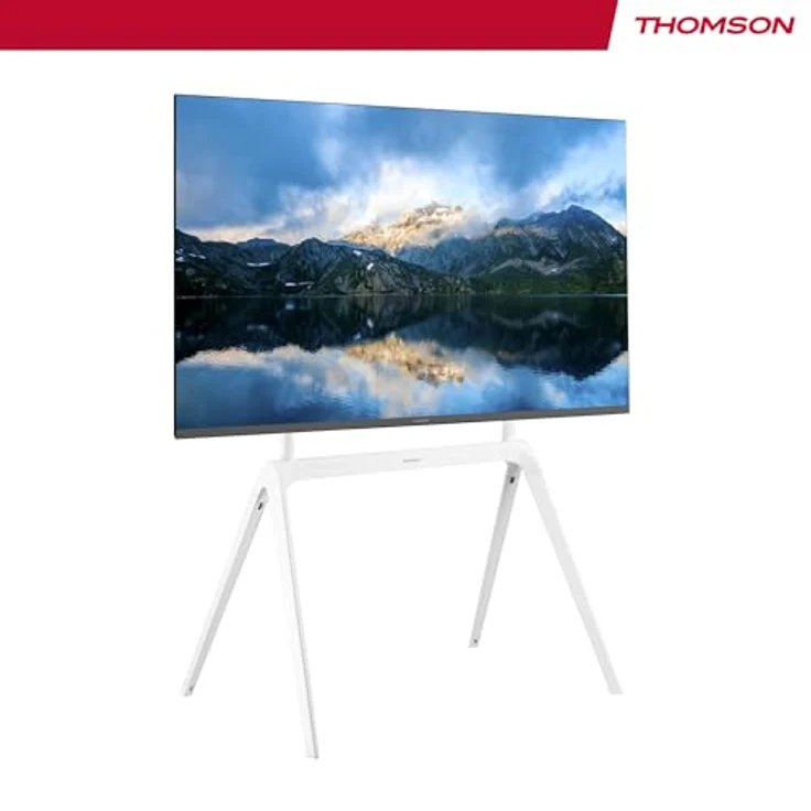 Thomson S604, Indoor-TV-Ständer aus Metall für 65-86 Zoll Fernseher, VESA-kompatibel, max. 60 kg, mattierte Oberfläche – Bild 5