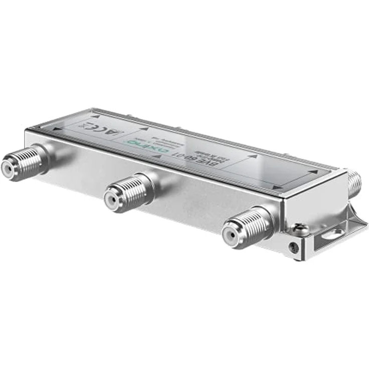Axing BVE 60-01 6-Fach BK-Verteiler (5-1000 MHz) für Kabelfernsehen und DVB-T2 HD, F-Anschlüsse – Bild 4