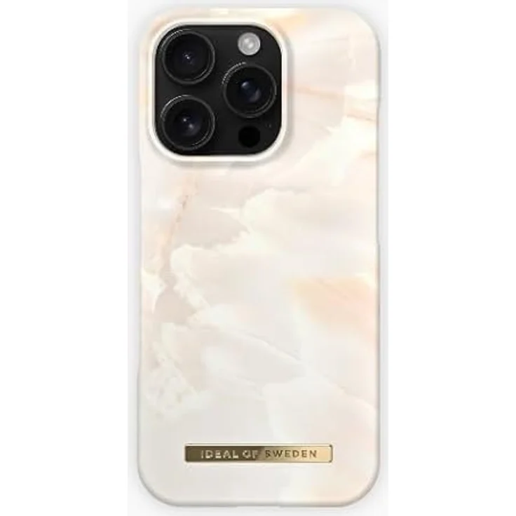 iDeal of Sweden Printed Case iPhone 16 Pro Max, Rose Pearl Marble, Pink – Bild 4