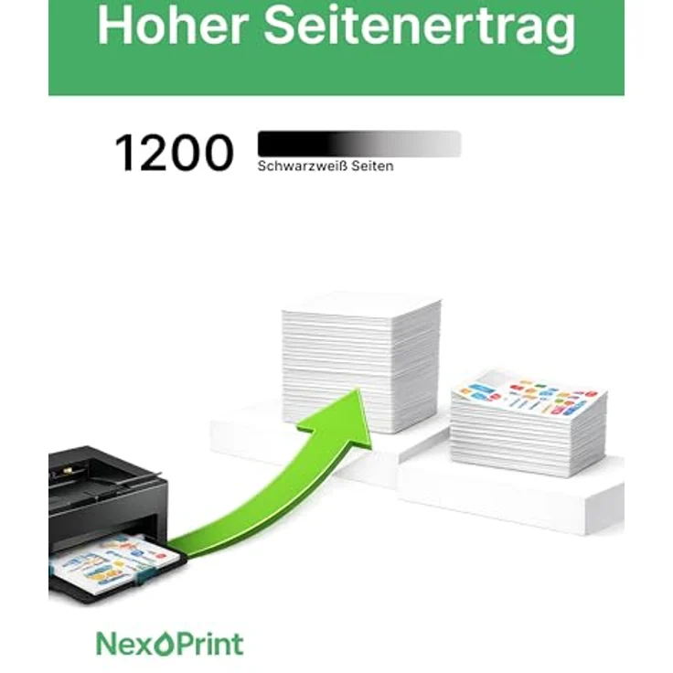 NexoPrint kompatibler Toner für Lexmark B222000, schwarz, für B2236dw MB2236adw, 1200 Seiten, brillante Druckqualität – Bild 3