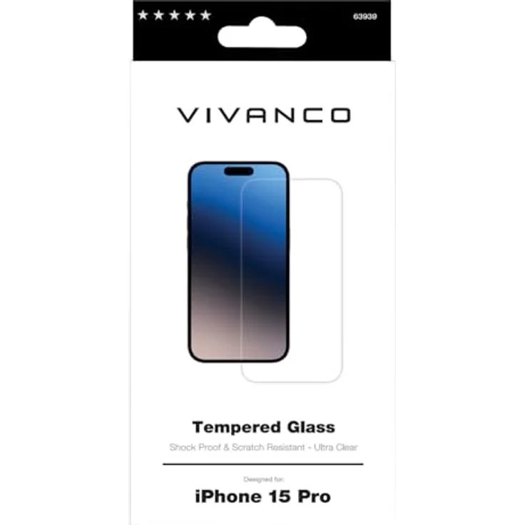 Vivanco 2DGLASVVIPH15P Displayschutzglas iPhone 15 Pro 1 St. 63939 – Bild 4