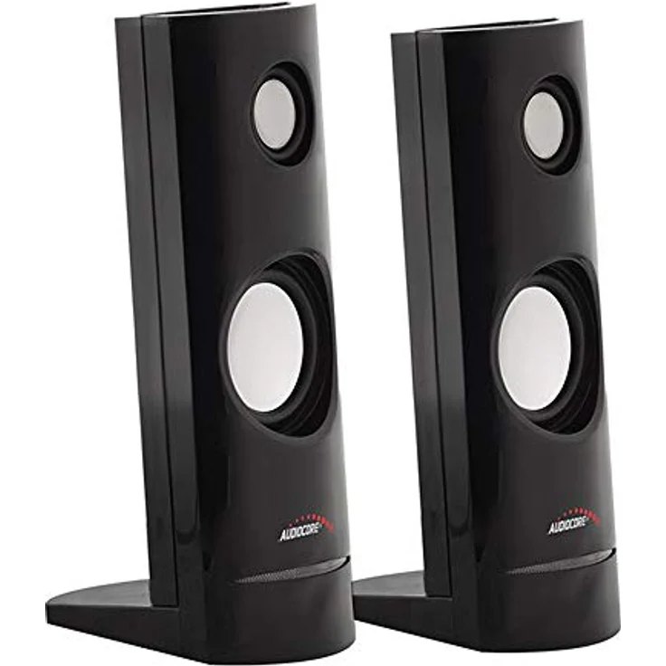 Audiocore AC860 Stereo-Lautsprecher 2.0 PC 8 Watt RMS Schwarz – Bild 3