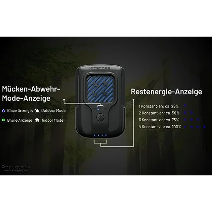Nitecore EMR40, Mückenabwehrgerät mit 7800mAh Akku für Outdoor-Anwendungen – Bild 7