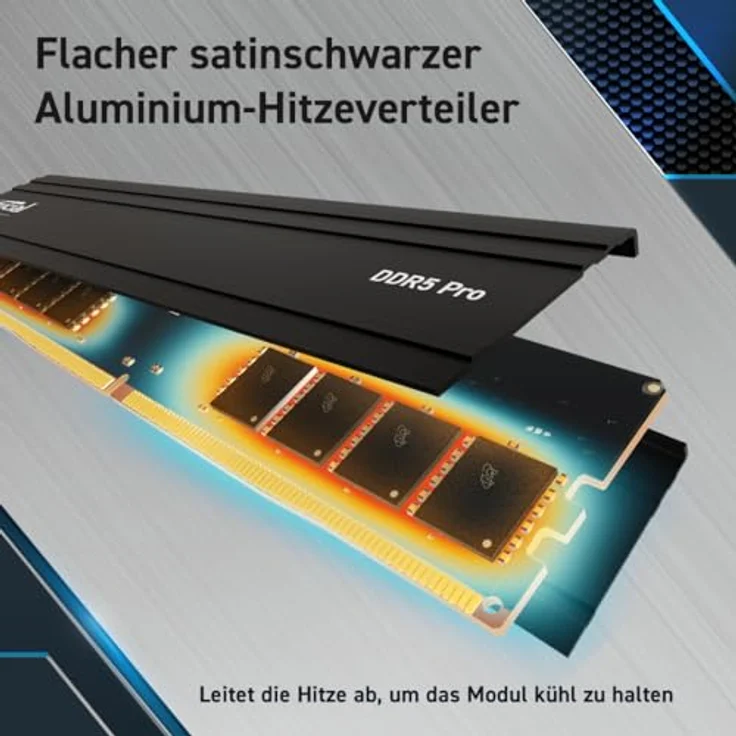 Crucial Pro DDR5 RAM 32GB Kit (2x16GB) 6000MHz, Intel XMP 3.0, PC Computer Arbeitsspeicher 32GB DDR5 - CP2K16G60C48U5 – Bild 3