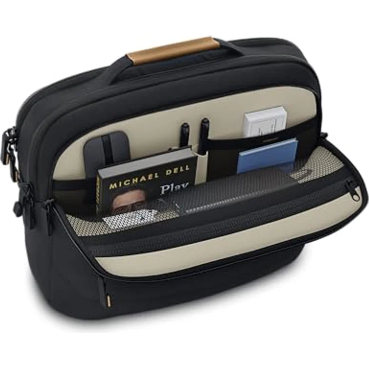 Dell EcoLoop Premier Aktentasche DELL-CC7625, für Laptops bis 40,6 cm (16"), schwarz, aus 100% recyceltem Kunststoff, wasserabweisend, mit Trolley-Gurt und gepolstertem Tablet-Fach – Bild 10