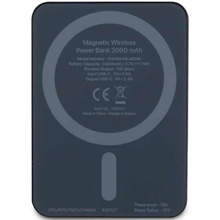 Mercedes Stars Pattern MagSafe Power Bank 3000mAh 5W MagSafe (black) – Bild 3