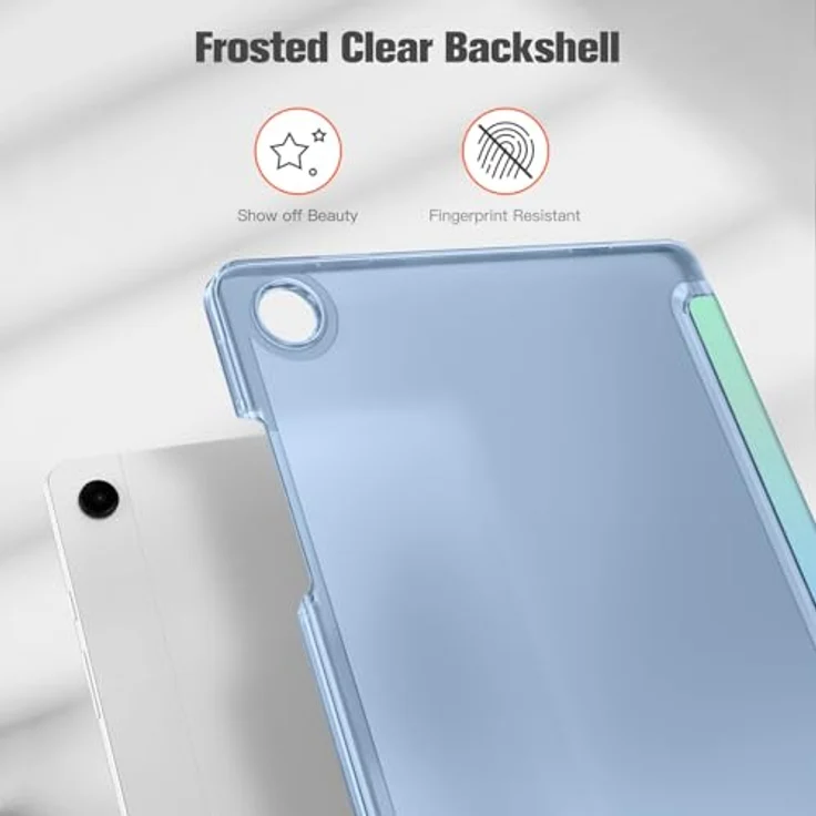 Fintie Hülle für Samsung Galaxy Tab A11+ Plus 11" 2025 / Tab A9+ Plus 11 Zoll 2023, Ultradünn Schutzhülle mit Translucent Rückseite im Farbverlauf, praktischer Trifold-Ständer, Magnetverschluss – Bild 5