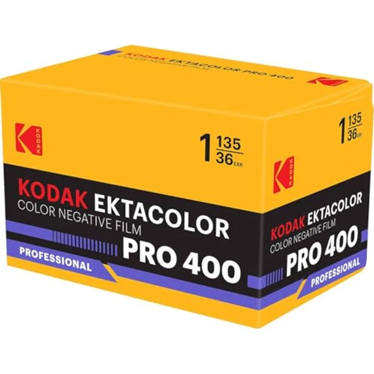 KODAK Eastman Ektacolor Pro 400, Farbnegativfilm 35-mm-Format, 36 Exposures, ISO 400, feines Korn, hohe Schärfe, natürliche Hauttöne – Bild 2