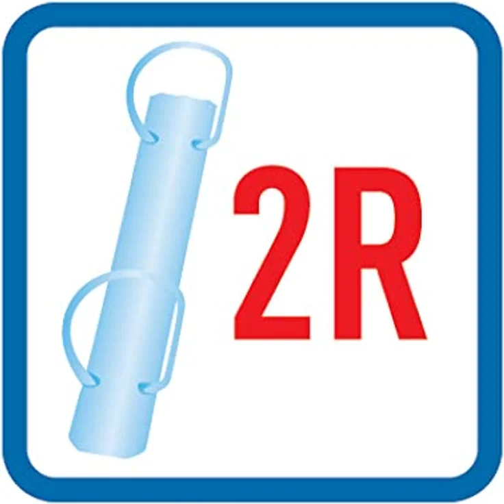 Herlitz Aktenordner Herlitz Ringbuch / DIN A4 / 2-Ringmechanik / PP / 38mm / transparent K – Bild 7