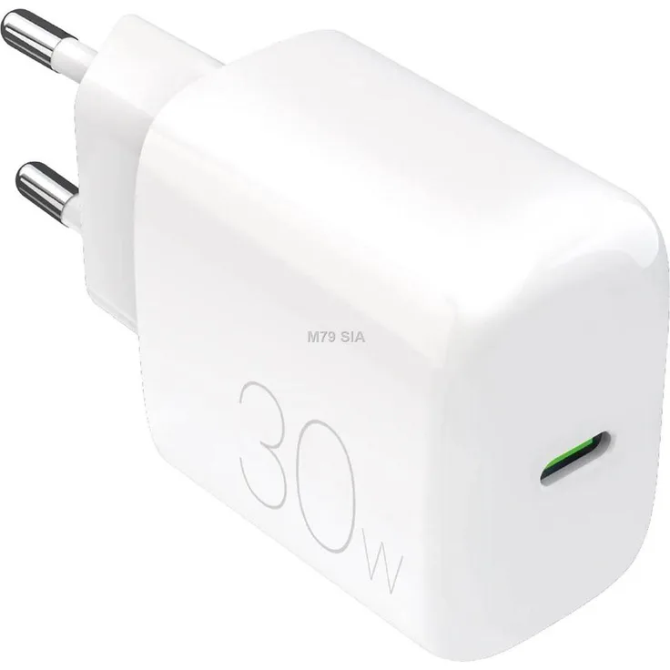 Puro ProLite Ladegerät (30W), USB-C Wandladegerät, Weiss mit Kurzschlussschutz und kompaktem Design