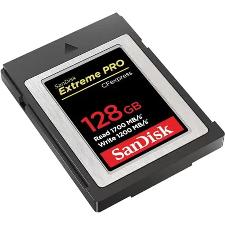 SanDisk Extreme PRO CFexpress Speicherkarte Typ B 128 GB (Lesegeschwindigkeiten bis 1700 MB-s, für RAW 4K-Video, XQD-Kompatibilität, RescuePro Deluxe Wiederherstellung Software) – Bild 2