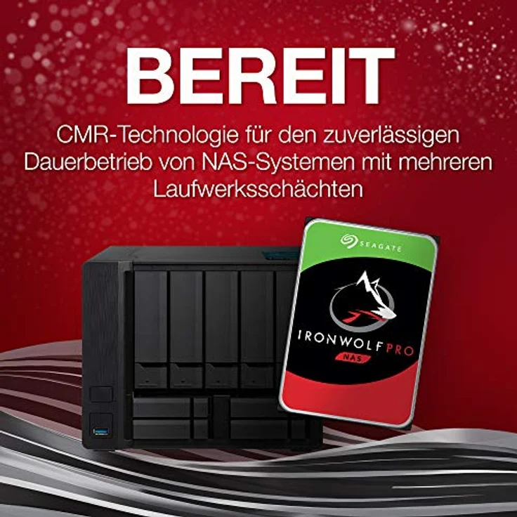 Seagate IronWolf Pro 6 TB, NAS interne Festplatte, 3.5 Zoll, 7200 U/Min, CMR, 256 MB Cache, SATA 6 GB/S, inkl. 3 Jahre Rescue Service, Modellnr.: ST6000NT001 – Bild 2
