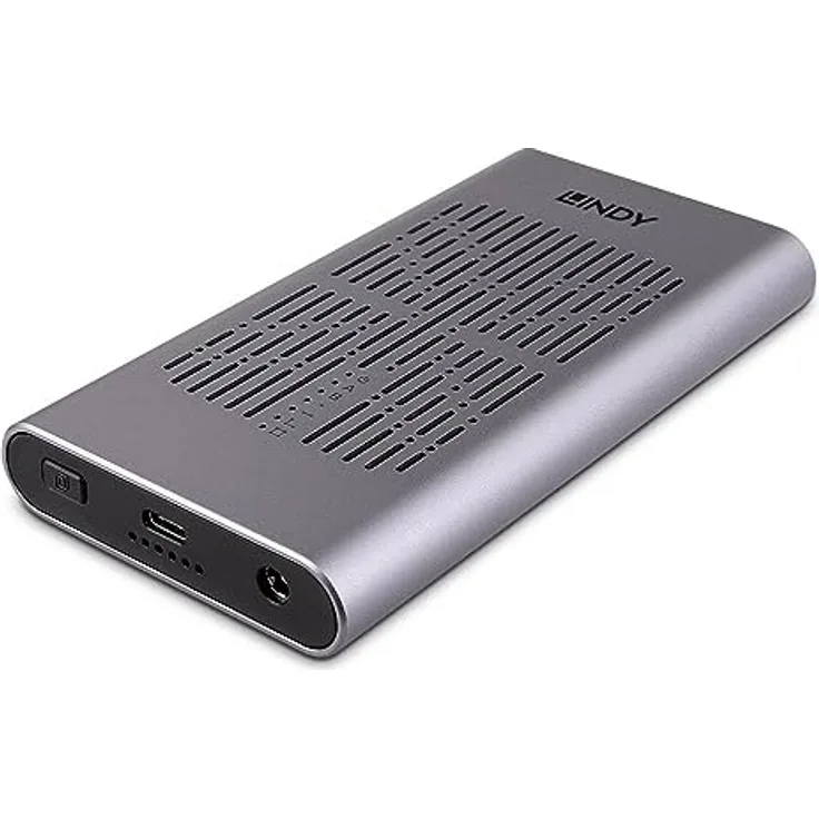 Lindy USB 3.2 Gen 2x2 Dual M.2 NVMe SSD Gehäuse mit Klonfunktion