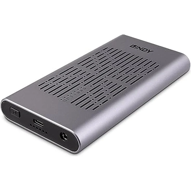 Lindy USB 3.2 Gen 2x2 Dual M.2 NVMe SSD Gehäuse mit Klonfunktion – Bild 1