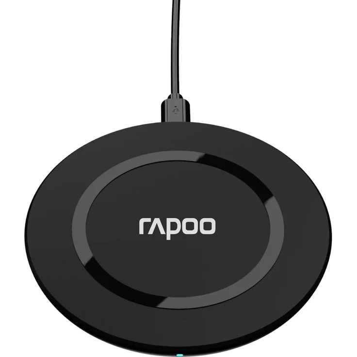 Rapoo Kabellose Schnellladestation "XC145", 10 W Wireless Charger, Schwarz, UK Version