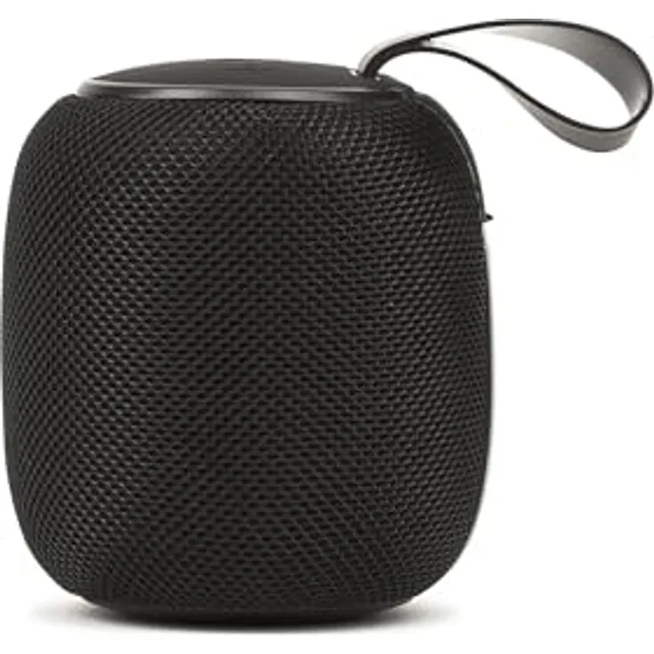 Trevi XR 8A16, Kabelloser Bluetooth-Lautsprecher 5 W mit MP3-Player, Micro SD, TWS-Funktion und USB Type-C, Schwarz