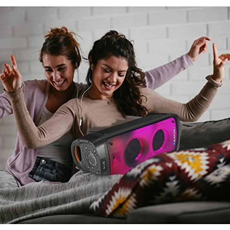 Blaupunkt Lautsprecher PB06DB, Bluetooth und Karaoke Partybox, Schwarz – Bild 5