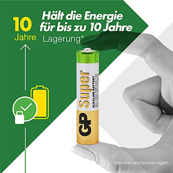 GP Batteries Super Alkaline AAA Batterie Micro, LR03, 1,5V, 80 Stück – Bild 2