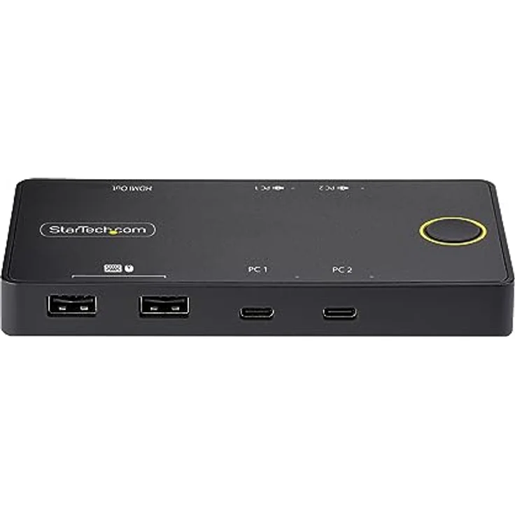 StarTech.com 2-Port USB-C KVM-Switch, EIN 4K 60Hz HDMI Monitor, 100W Power Delivery Pass-Through für jeden Laptop/Tablet, USB Betrieben, USB Typ-C/USB4/Thunderbolt 3/4 kompatibel (C2-H46-UC2-PD-KVM) – Bild 3