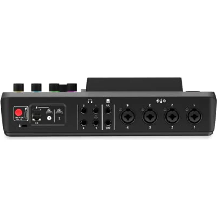 RØDE RODECaster Pro II, Studio- und Livemixer mit 5,5" HD-Touchdisplay, 9 Kanälen, Dual USB Audio Interface, Schwarz – Bild 3