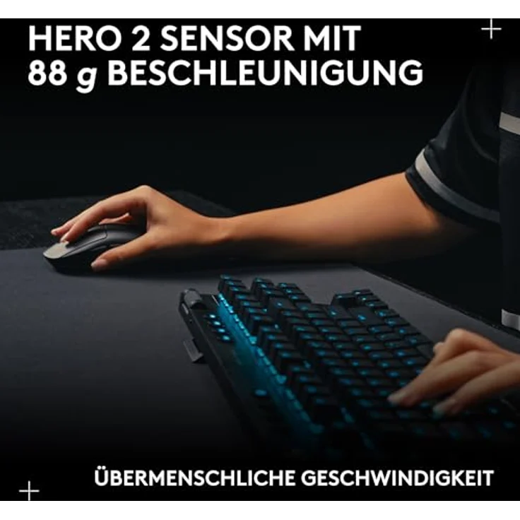 Logitech Pro 2 Lightspeed, Kabellose und Kabelgebundene Gaming-Maus mit HERO 2 Sensor, Weiss – Bild 10