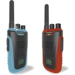 KIDYWOLF Walkie-Talkies mit Taschenlampe, Reichweite bis 6 km, blau/rot