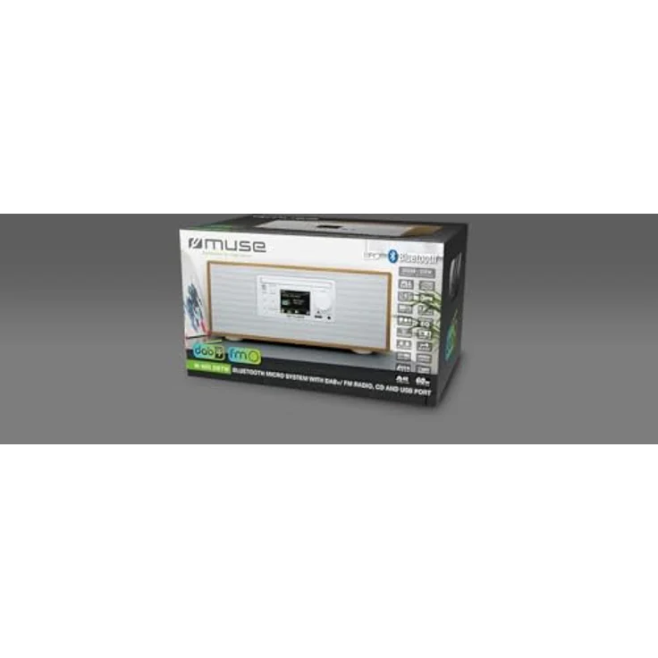 Muse M-695DBTW (DAB, FM, DAB+, PLL, Bluetooth, NFC), Radio, Braun, Weiss – Bild 4