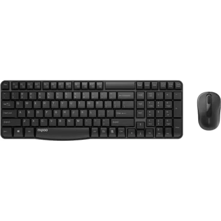 RAPOO RP X1800S UI-B Wireless Multimedia-Tastatur + Maus X1800S - schwarz (QWERTY US Layout)