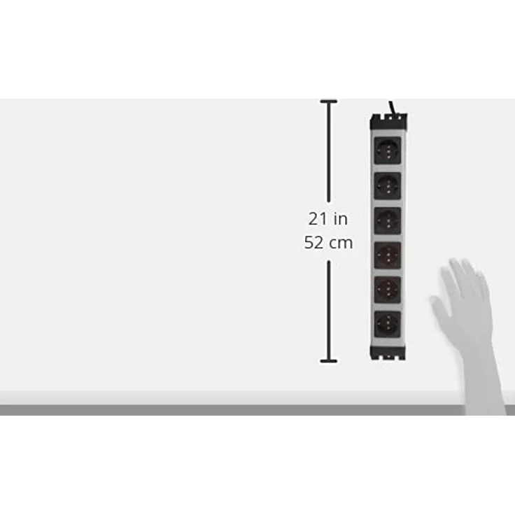 Kopp 226720018 Powerversal Steckdosenleiste, 6-Fach, IP 20 – Bild 4