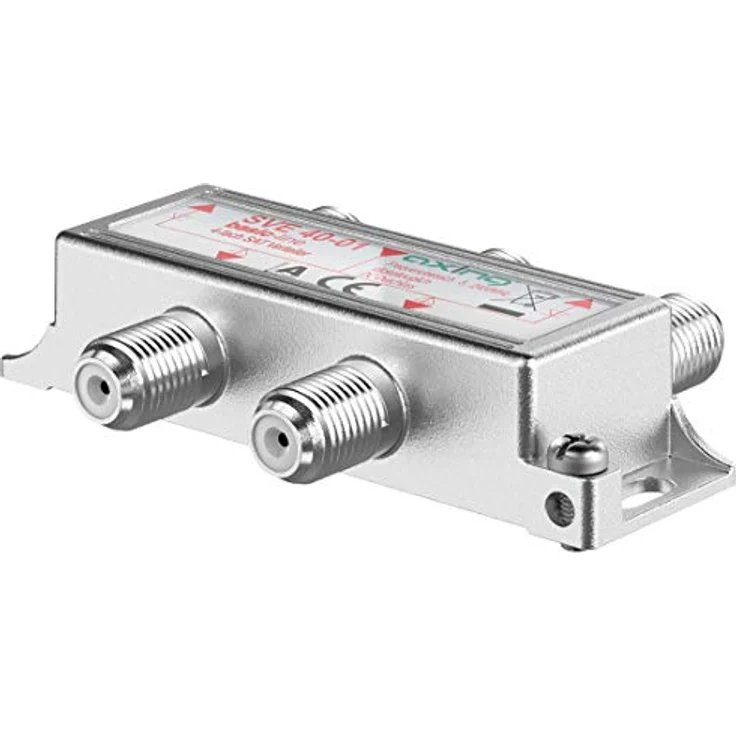 Axing SVE 40-01 4-Fach SAT-Verteiler Splitter mit DC-Durchgang für Satelliten-Anlagen Unicable DVB-T2 HD (5-2400 MHz) Class A - Preisvergleich – Bild 2
