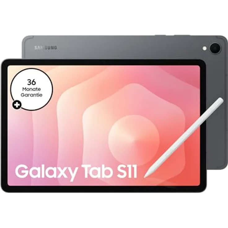 Samsung Galaxy Tab S11, AI Tablet, 11 Zoll AMOLED Display, 512 GB Speicher, 12 GB RAM, Wi-Fi, Gray, 3 Jahre Herstellergarantie [Exklusiv auf Amazon]