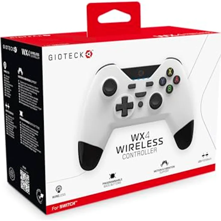 Gioteck WX-4 Wireless BT Controller, weiß (Switch)