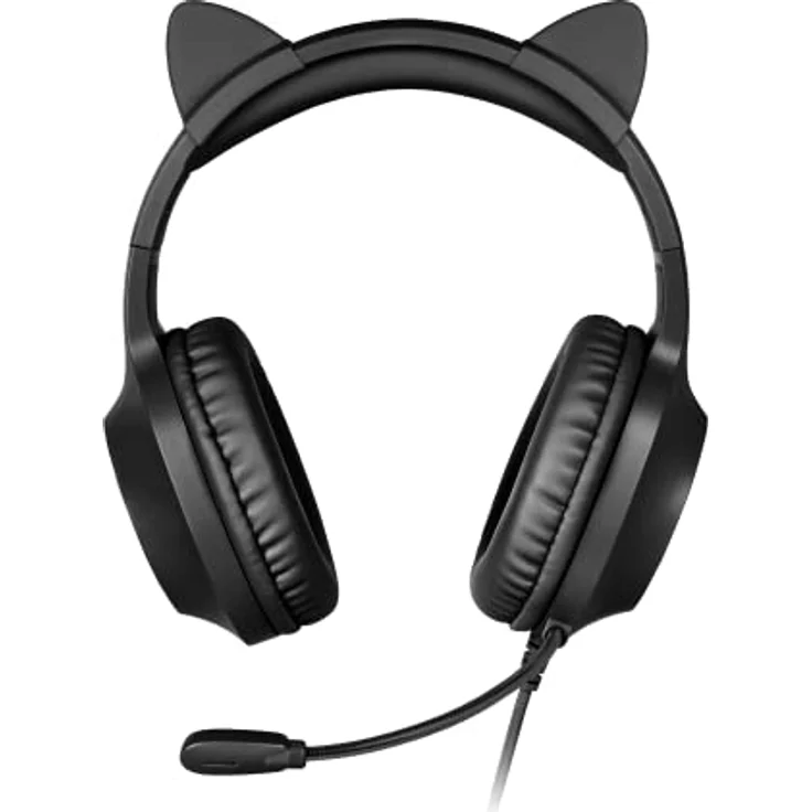 Krüger&Matz Gamer Kids KM0659, Over-Ear Gaming-Kopfhörer mit Mikrofon und AUX-Eingang, schwarz – Bild 2