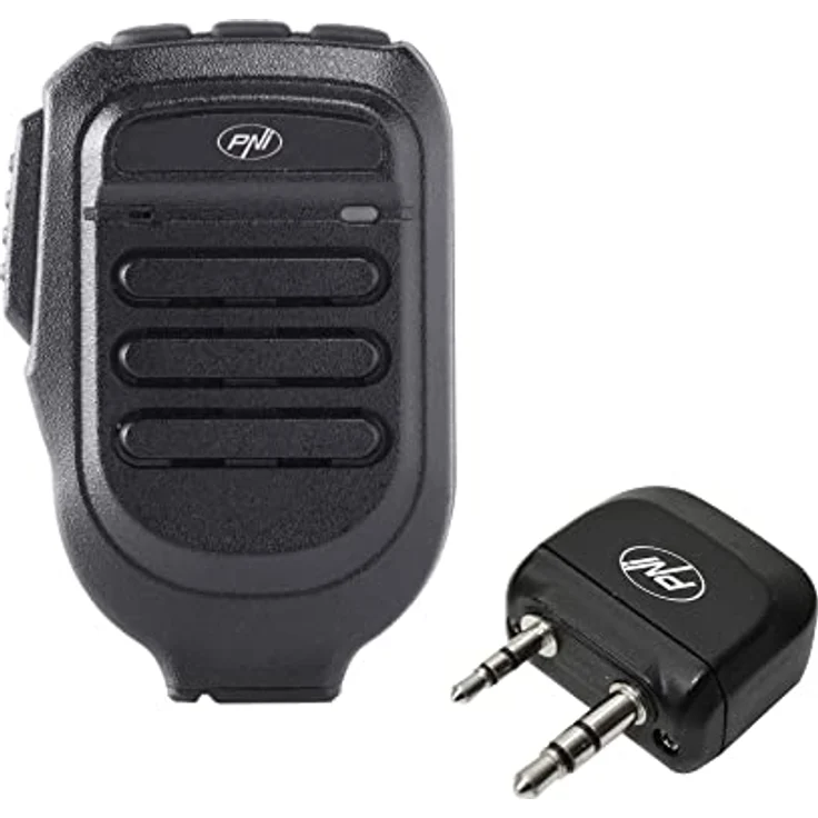 ONLINESHOP SRL PNI Mike 80, Bluetooth Mikrofon und Dongle, zweikanalig, kompatibel mit PNI HP 8001L, bis zu 10 m Reichweite, 1200 mAh Akku, Freisprecheinrichtung – Bild 1