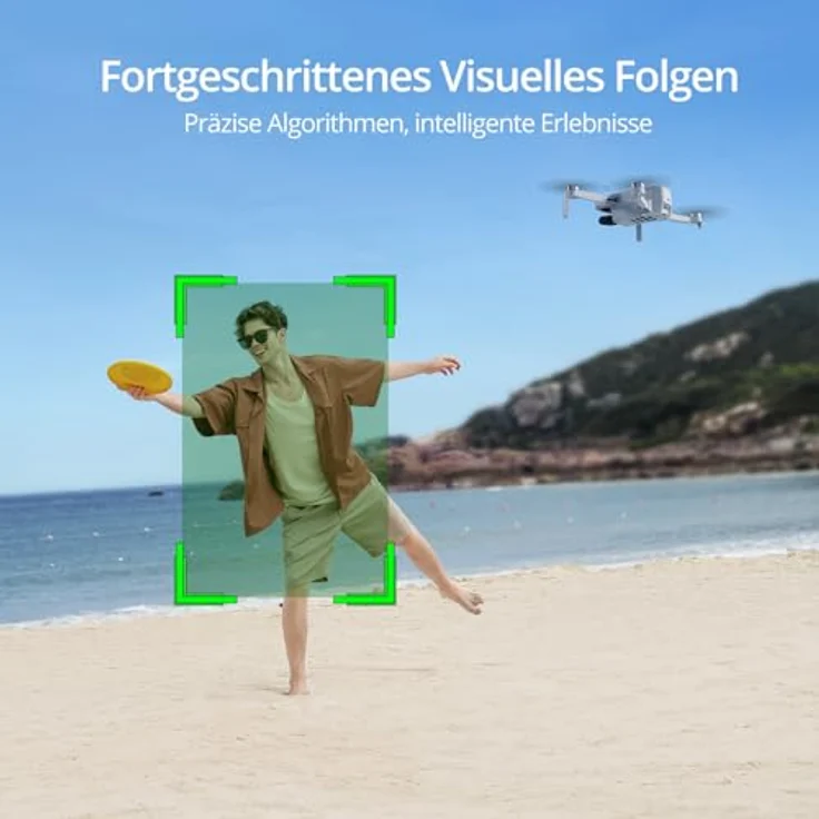 Potensic ATOM 4K GPS Drohne mit 3-Achsen-Gimbal, 6KM FPV Videoübertragung, Visuelles Folgen/QuickShots/RTH, 32 Min. Flugzeit, unter 249g, Windstärke 5, 12MP Fotos Kameradrohne für Anfänger Erwachsene – Bild 4