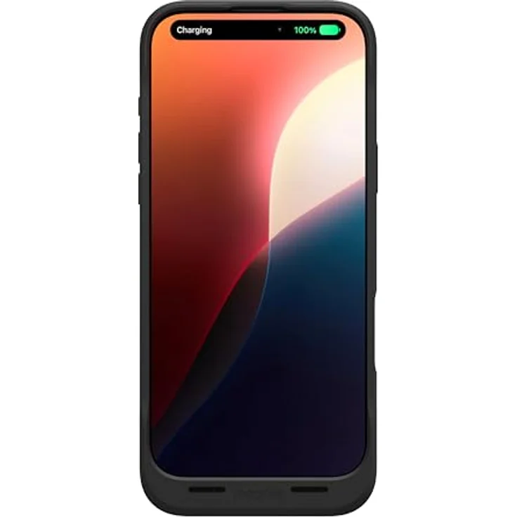 mophie Juice Pack TPU Back Cover Schwarz für Apple iPhone 16 Pro Max, Smartphone Hülle mit zusätzlichem Akku und Fallschutz, Schwarz – Bild 2