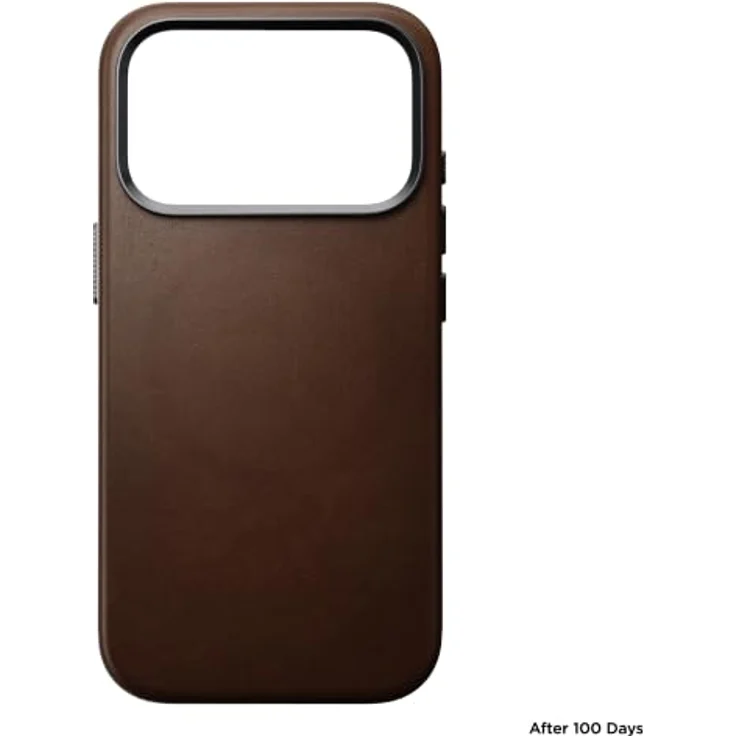 Nomad Traditional Leather Case, braune Lederhülle für iPhone 18 Pro Max/17 Pro Max mit MagSafe-Kompatibilität und Camera-Control-Unterstützung – Bild 3
