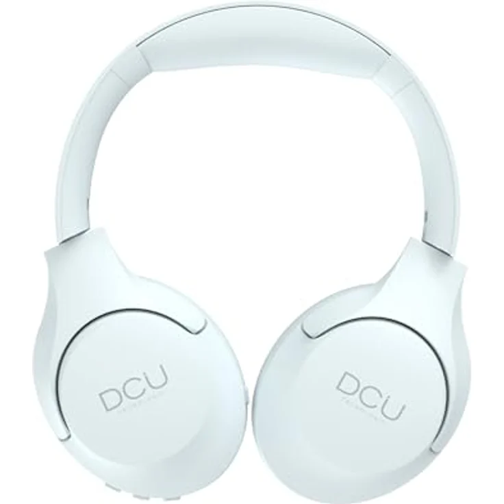 DCU TECNOLOGIC, Kabellose Bluetooth-Kopfhörer mit 15 Stunden Akkulaufzeit, USB-C-Aufladung, faltbarem Design und Freisprechfunktion, Weiß – Bild 2