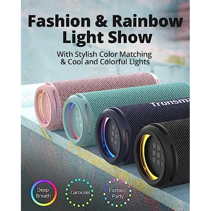 Tronsmart T7 Lite (blue) Bluetooth Lautsprecher, 24h Akkulaufzeit, IPX7 wasserdicht – Bild 9