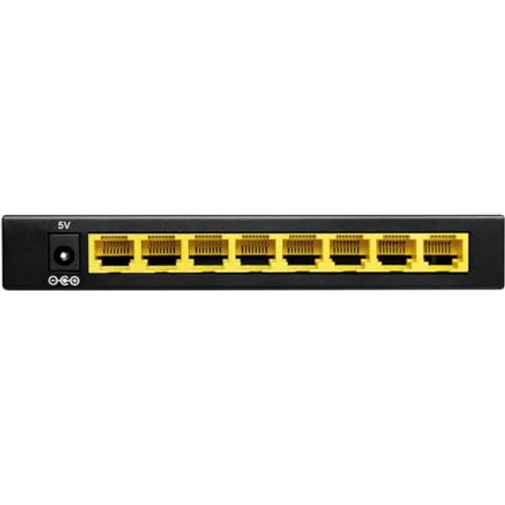 LogiLink Professional 8-Port Gigabit Desktop Netzwerk Switch, Metallgehäuse, schneller Datentransfer, lüfterloses Design – Bild 3