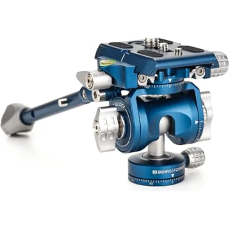 Benro FS20PROC501 Hybrid-Foto-/Videokopf mit 501-kompatibler Platte, Inverted Ball Head Design und reversiblem Pan Arm