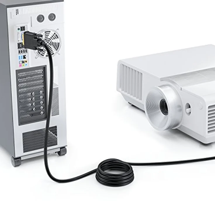deleyCON 0,5m DVI zu DVI Kabel 24+1 - DVI-D Dual Link - 1080p / Full-HD / 3D Ready - DVI auf DVI Adapterkabel vergoldete Kontakte - Schwarz – Bild 6