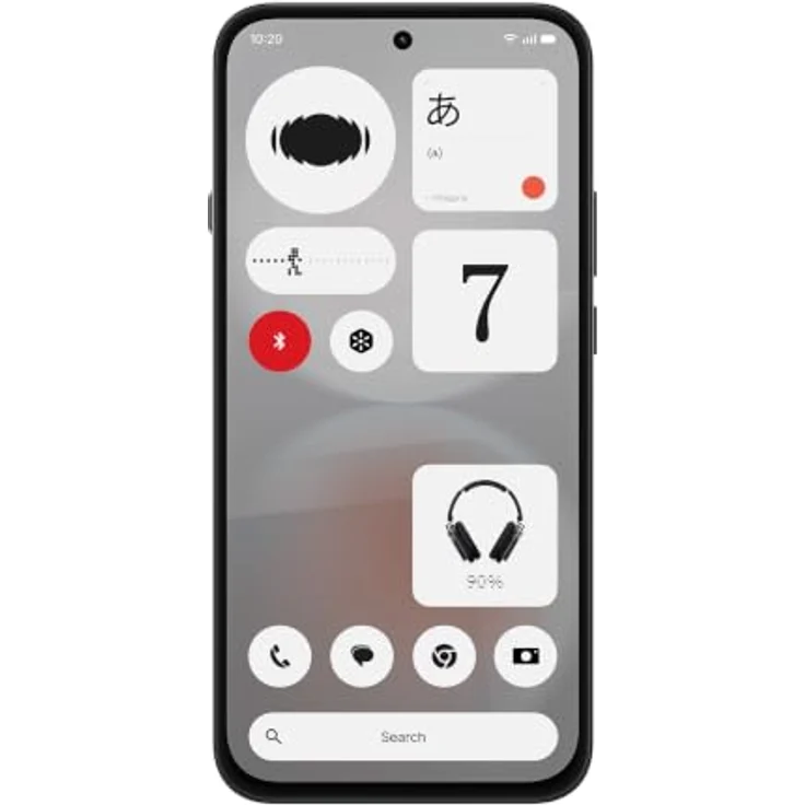 Nothing Phone (4b), SIM-freies Android 16 Smartphone, 50 MP Kamera, 6,67" 120 Hz AMOLED Display, 5200 mAh Akku, 8 GB RAM + 128 GB Speicher, Dual-SIM, Glyph Bar, Weiß – Bild 4